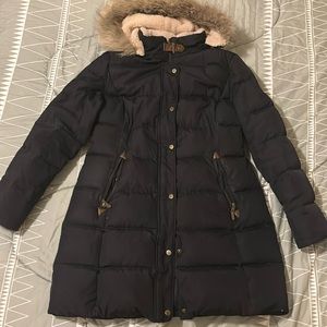 Ralph Lauren Large Black Winter Coat Semi Long